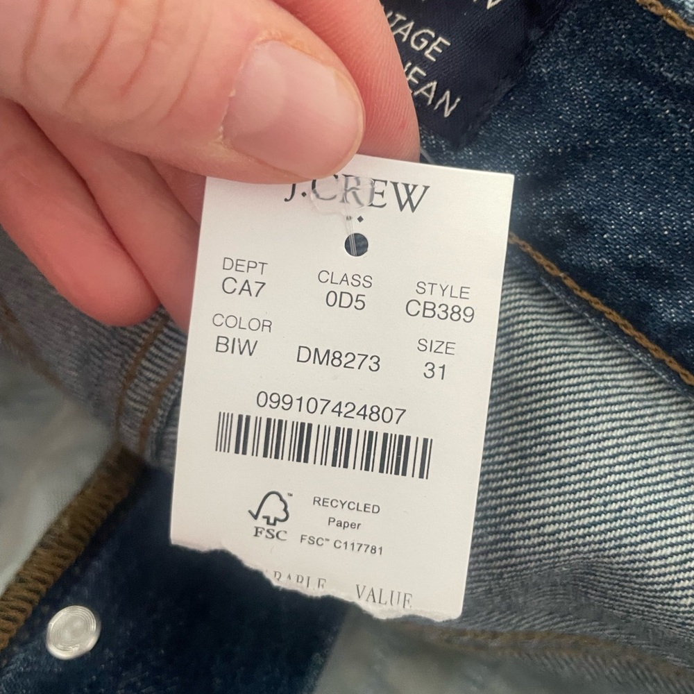 J. Crew Medium Blue Wide-Leg Jeans - Picture 5 of 10